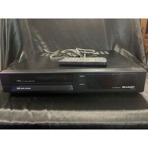 Sharp VC-1106U VHS VCR Video Cassette Recorder Player with Remote NOT TESTED